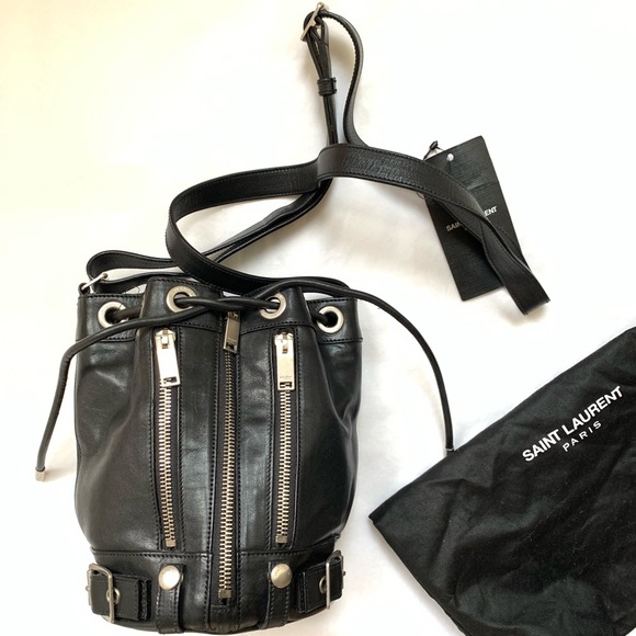 SOLD! Saint Laurent Rider Bucket Shoulder Bag - Picture 5 of 8